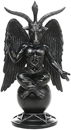 Baphomet Horned Goat Solve et Coagula Statue 10 Inch