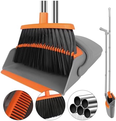 UDUK Broom and Dustpan Combo Set 51 Long Handle