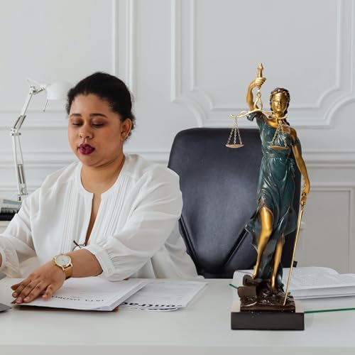 REALONG 192 Lady Justice Bronze Statue