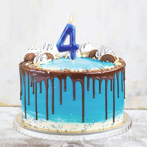 SAVITA Blue Anime Space Themed Birthday Candle for Kids