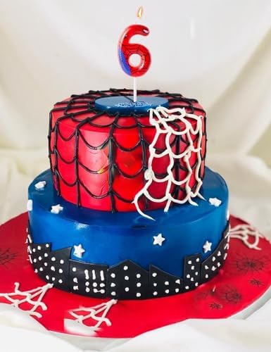Gezan Spider Birthday Candles Number 6