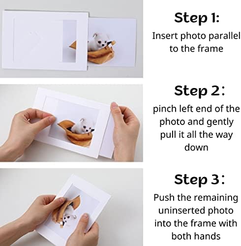 50 Pack 4x6 Kraft Paper Photo Frames with Easel