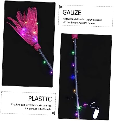 Beavorty Halloween Witch Broom Decorative Lights