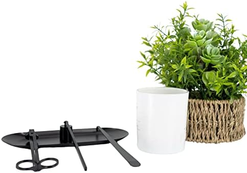 4 Piece Candle Care Tool Set Matte Black Stainless Steel