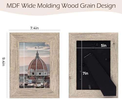 Golden State Art 5x7 Picture Frame 2 Pack Beige 1
