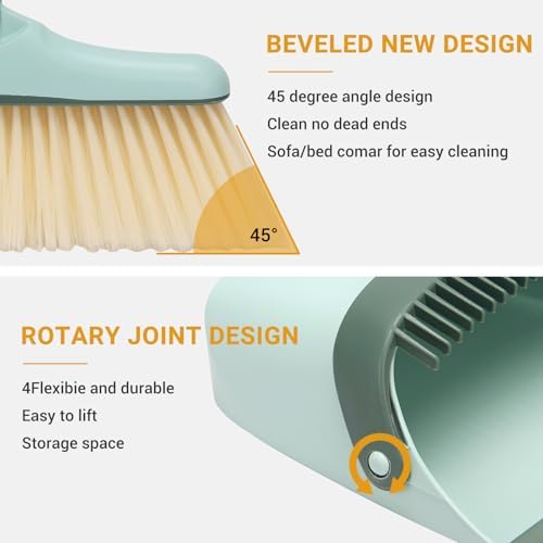Sayene Angle Broom with Dustpan Combo Set