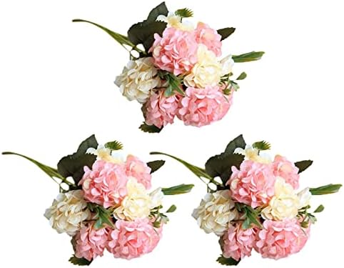 Ymortalize Fake Plant 3 Bundles Artificial Flowers