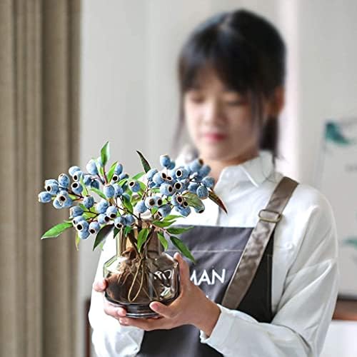 Lifelike Artificial Flowers Set with PE Materials Blue 23cm