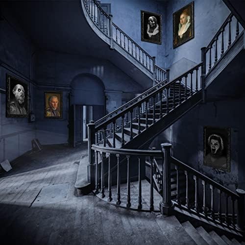 OEDOC 4Pack Halloween 3D Moving Portrait Frames