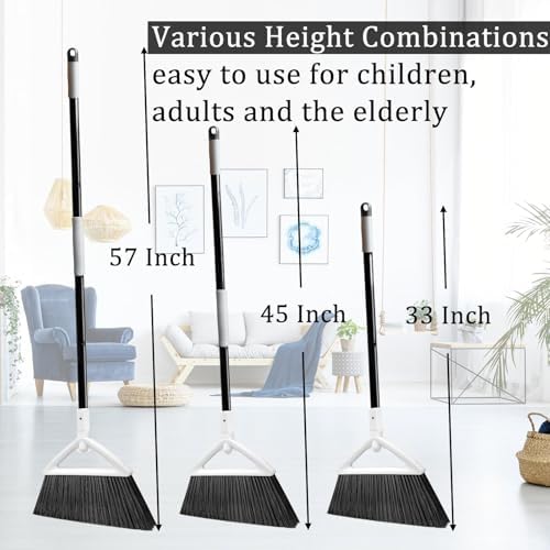 Heavy-Duty Angle Broom for Indoor and Outdoor Cleaning