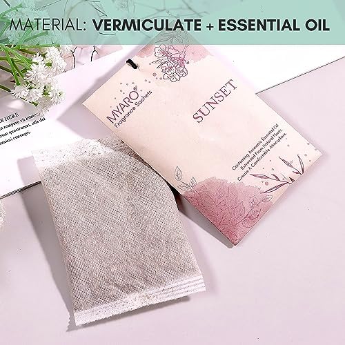 MYARO 12 Pack Scented Sachets for Closet and Drawer