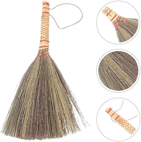 Veemoon Hand-Made Straw Broom for Indoor Cleaning