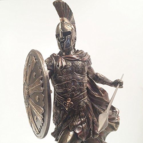 Achilles Unleashed Statue with Spear and Shield