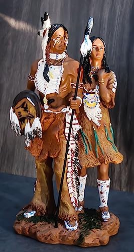 Ebros Gift Tribal Native American Warrior Wife Statue 125 Tall