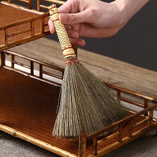 Veemoon Hand-Made Straw Broom for Indoor Cleaning
