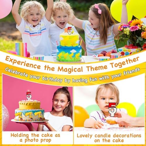 AXBMM Number 5 Cartoon Birthday Cake Candle 1