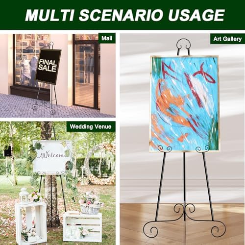 Nandae 46 H Metal Scroll Display Easel
