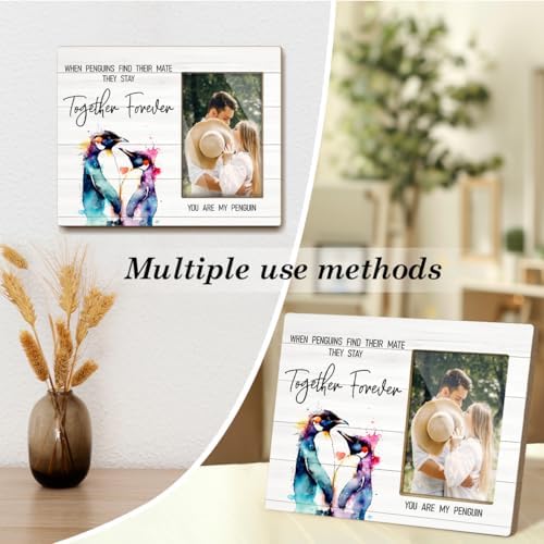 LONLONBANG 4x6 Wooden Picture Frame WallTable Display