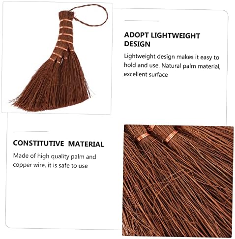 WOFASHPURET 1pc Lightweight Natural Palm Broom