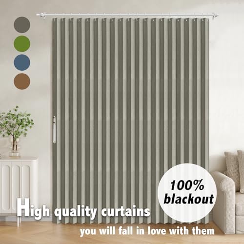 AJAZZ 100 Blackout Door Curtain 98 W x 78 L