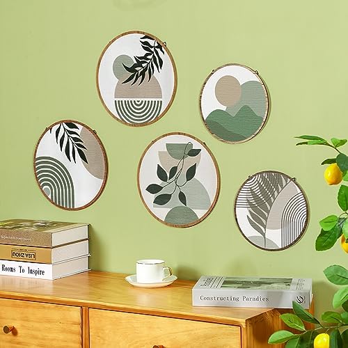 Qunclay Bohemian Wall Art 5 Pcs Decor Set