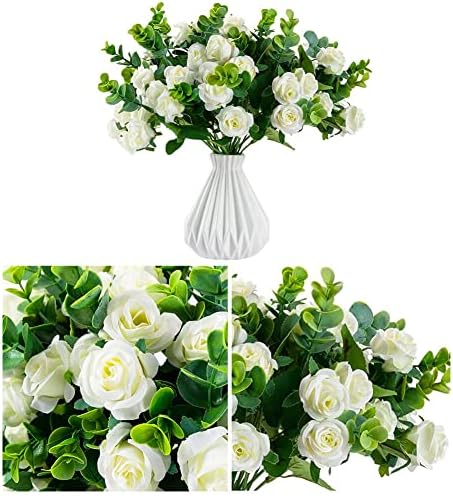 4 Bundles Artificial Roses for Wedding and Home Decoration
