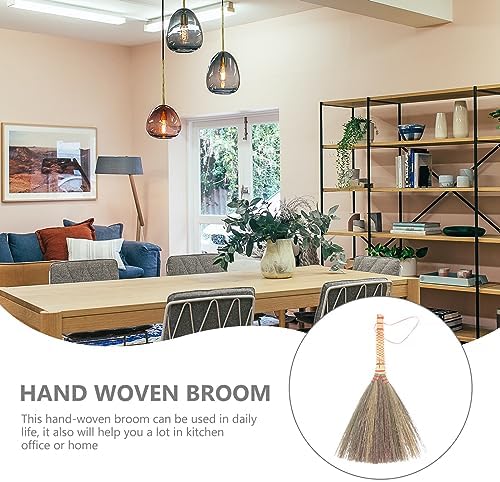 Veemoon Hand-Made Straw Broom for Indoor Cleaning