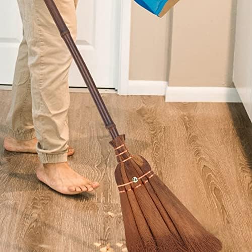 Thai Grass Hand Broom with Bamboo Handle for Kids and Home Use