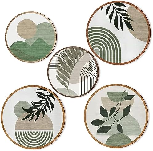 Qunclay Bohemian Wall Art 5 Pcs Decor Set