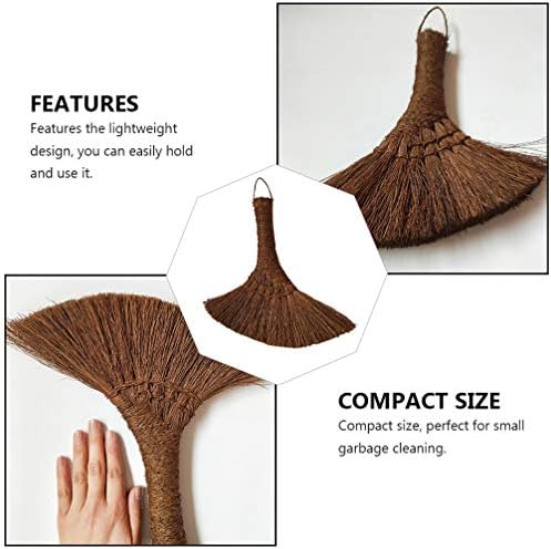 BESPORTBLE Natural Palm Cleaning Brush for Small Spaces