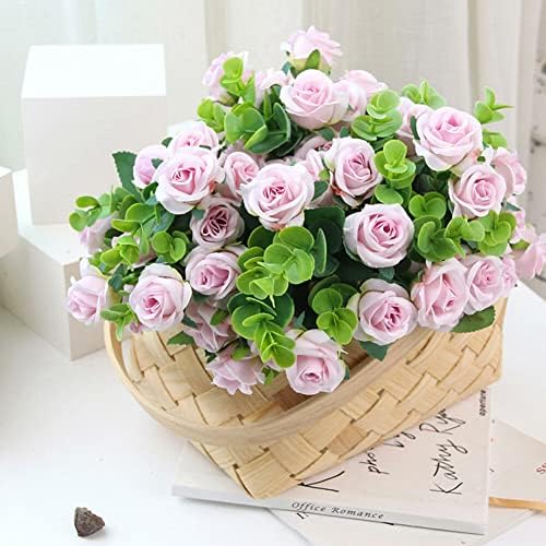 4 Bundles Artificial Roses for Wedding and Home Decoration