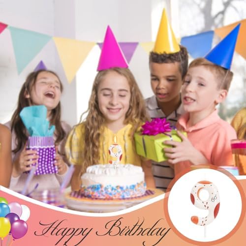 Wizard 9th Birthday Candle with Cupcake Cake Topper