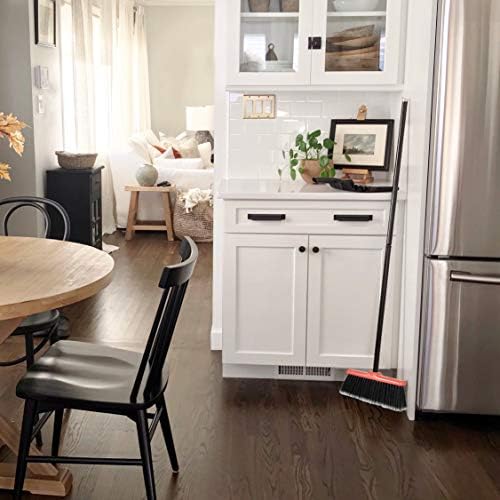 Fuller Brush Fiesta Red Kitchen Broom Floor Sweeper with Steel Handle