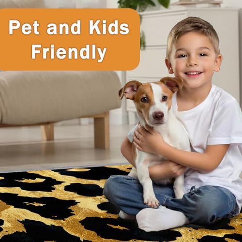 Zoolicious Leopard Print 2x3 Area Rug