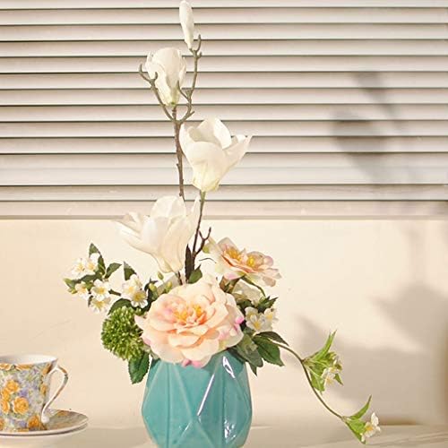Artificial Magnolia Flower in Pot Romantic Silk Decoration