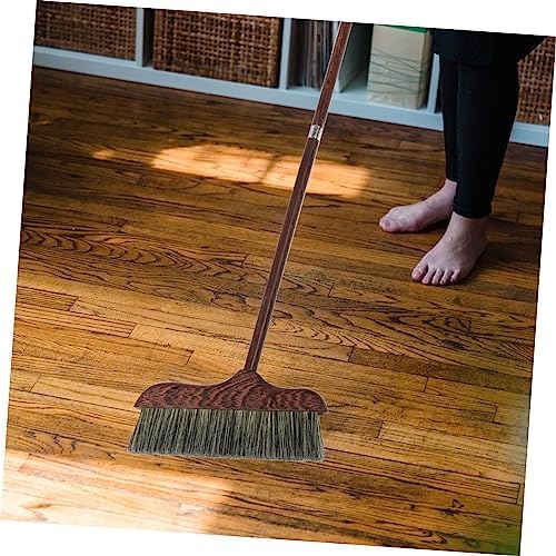 Ipetboom Floor Cleaning Broom Long Handle Heavy Duty Soft Bristle Tool