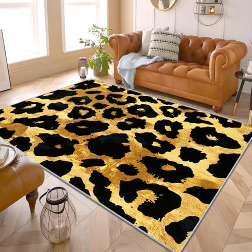 Zoolicious Leopard Print 2x3 Area Rug