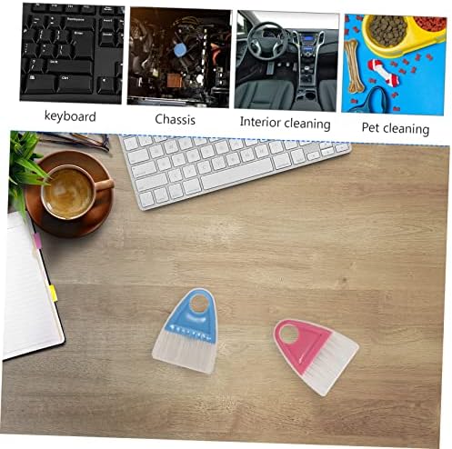 TOKIDNY 2sets Desktop Dustpan Broom Set Pet Hair Cleaning Tool