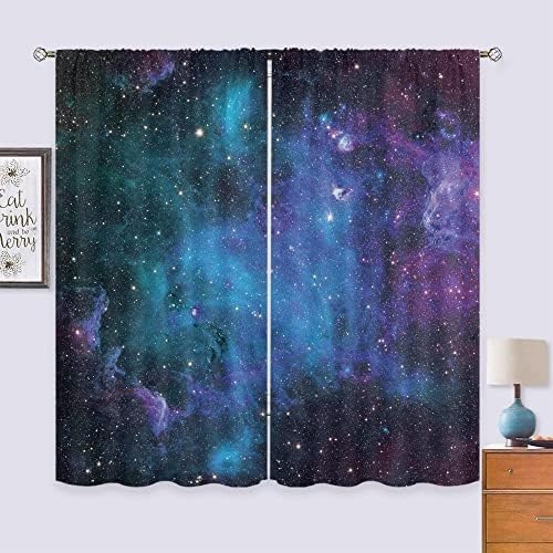 Cinbloo Kids Space Galaxy Curtains 2 Panels 1