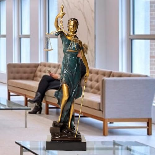 REALONG 192 Lady Justice Bronze Statue