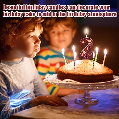 Wizard Theme Birthday Candle Number 2 for Kids Parties