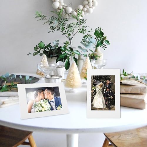Oungy 100 Pack 4x6 Inch Paper Picture Frames with Stand