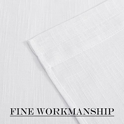 NICETOWN White Sheer Door Curtain Panel with Tieback
