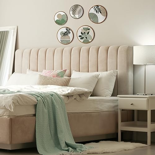 Qunclay Bohemian Wall Art 5 Pcs Decor Set