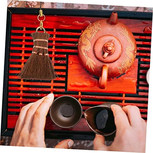 Mini Palm Broom for Tea Ceremony Desk Cleaning 1