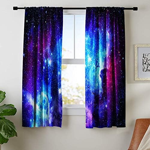 Riyidecor Galaxy Nebula Curtains 2 Panels