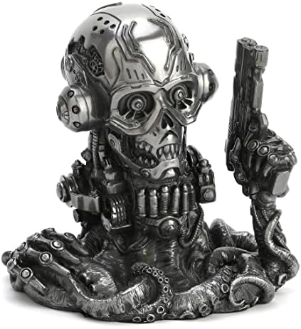 Veronese Design 6 18 Cyberpunk Robotic Octopus Sculpture