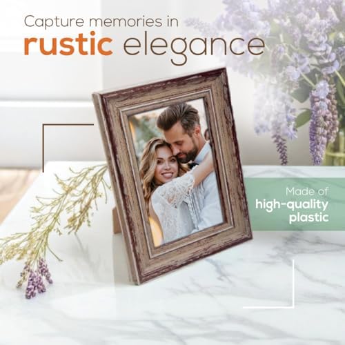 Truu Design Weathered Picture Frame 4x6 Taupe