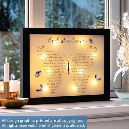 Fabuday Memorial Gifts LED Shadow Box