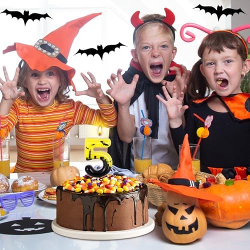 Bat Number 5 Birthday Candle Hero Themed Decor